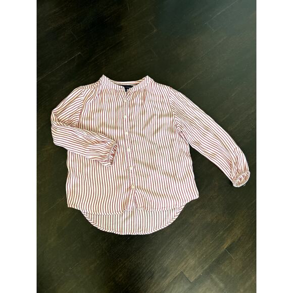 Tommy Hilfiger Red and White Striped Blouse, size Small - Picture 5 of 7
